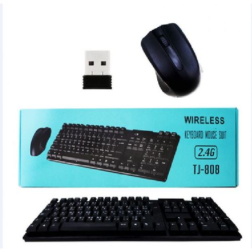 CLAVIER @ SOURIS SANS FIL TJ-808