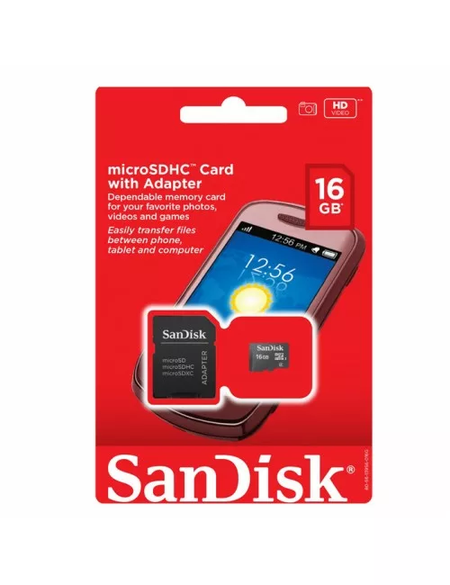 CARTE MEMOIRE MICRO SANDISK 16G