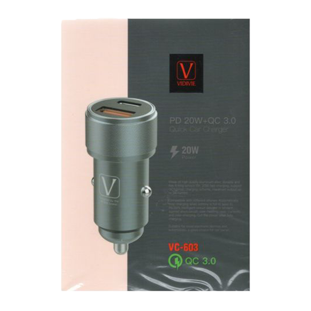 CHARGEUR CAR VIDVIE VC-603 I IPHONE