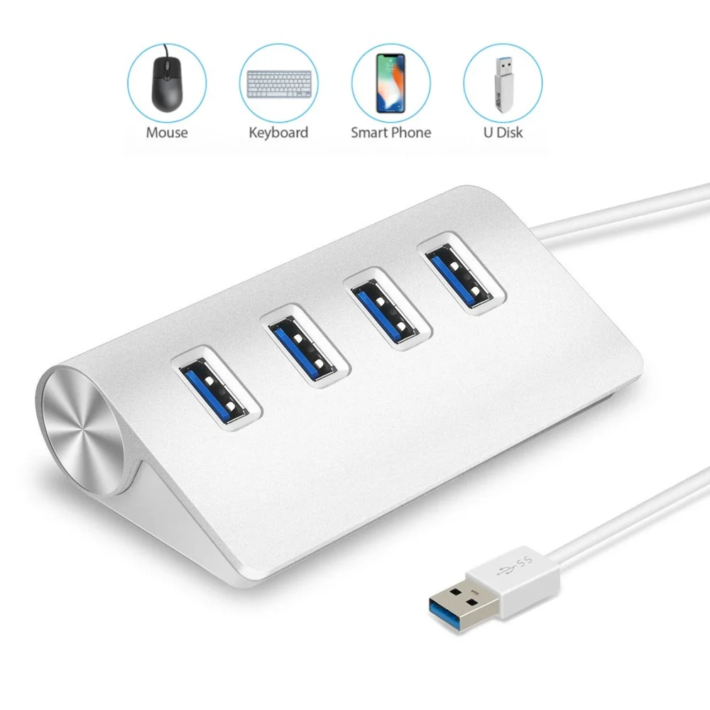 HUB USB- 4PORTS ALUMINUM HIGHT SPEED