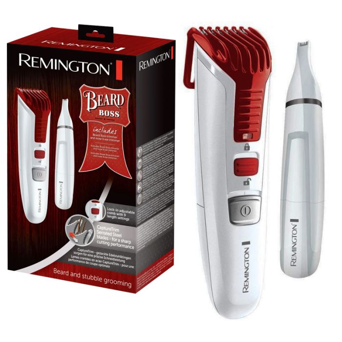 TENDEUSE REMINGTON CHEV.ET BARBRE (A PILES) MB4122