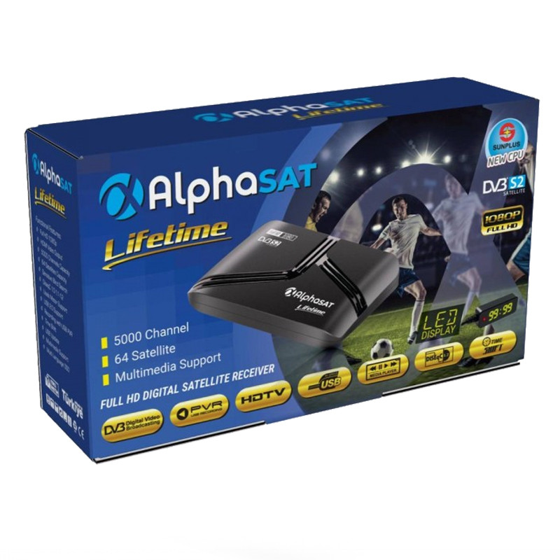 Alphasat Lifetime Full HD+12 mois (nova+natshare)