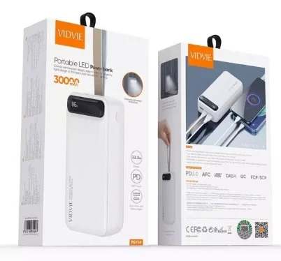 POWER BANK VIDVIE PB764 30000 MAH